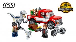 LEGO Jurassic World  76946  Blue & Beta Velociraptor Capture  SPEED BUILD INSTRUCTION
