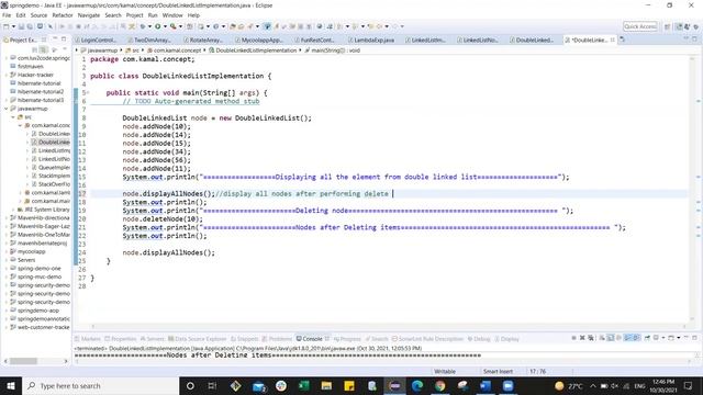 Linear Data Structure Double Linked List | Delete Operation | Previous Add operation Correction смотреть онлайн
