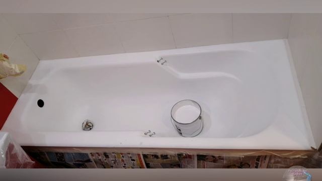 Реставрация ванны наливным акрилом ЯрЛИ литьевой мрамор