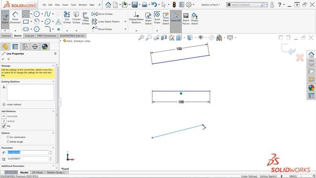 Dimension While Sketching in SOLIDWORKS смотреть онлайн