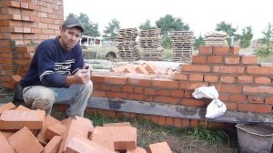 как причалить кладочный шнур при кладке кирпича.подробно о главном.нивок111