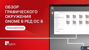 Обзор графического окружения GNOME в РЕД ОС 8