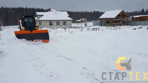 ОТВАЛ БАБОЧКА ДЛЯ СНЕГА НА МИНИ ПОГРУЗЧИК / КОММУНАЛЬНЫЙ ОТВАЛ / ФРОНТАЛЬНЫЙ ПОВОРОТНЫЙ ОТВАЛ