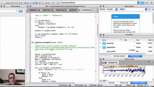Initial demo of a technical analysis automated trading Python script смотреть онлайн