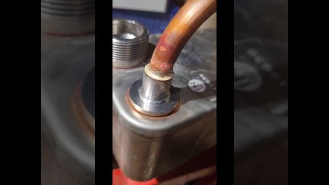 как паять медь к теплообменнику/ пайка меди и нержавейки смотреть онлайн