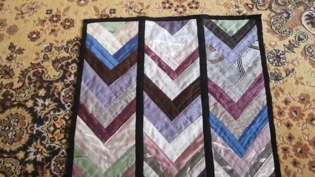 Коврики-половички из остатков портьерной ткани. Немного о том, как я их шила. смотреть онлайн