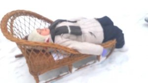 ❄ Влог. Как Лиза не захотела на санях домой ехать. А сани едут сами!