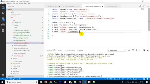 lazy loadong in angular 5 | shared module | dynamic components | Hindi смотреть онлайн