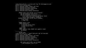 Проверка файловой системы на наличие ошибок