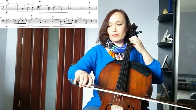 Бах-Гуно "Ave Maria" разбор на виолончели для новичков (с нотами)