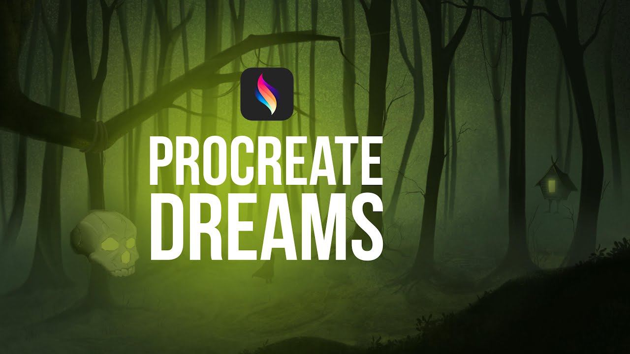 Анимация в Procreate Dreams. Мрачный лес procreatedreams procreate