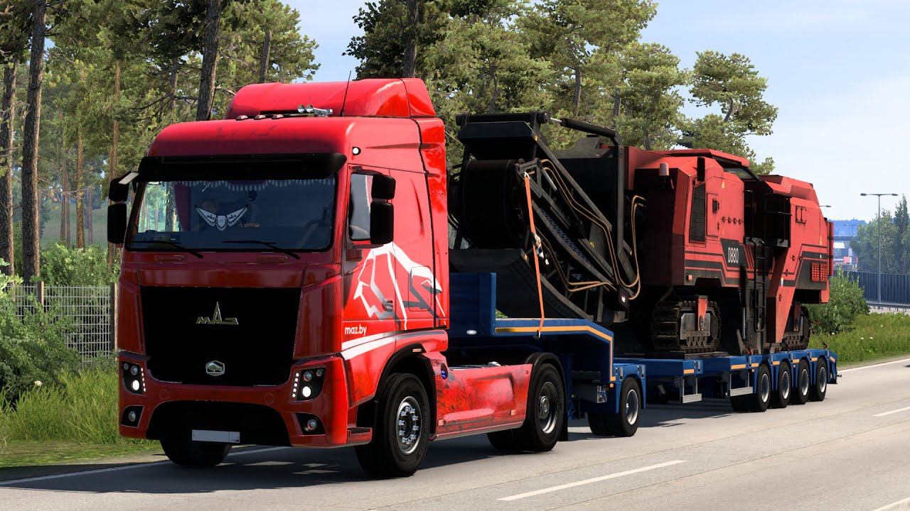 [ETS 2] MAZ 5440 М9_New German Map Big Delivery From Berlin to Rostok смотреть онлайн