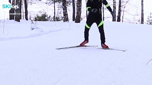 Уроки конькового хода. №6. #коньковыйход #беговыелыжи