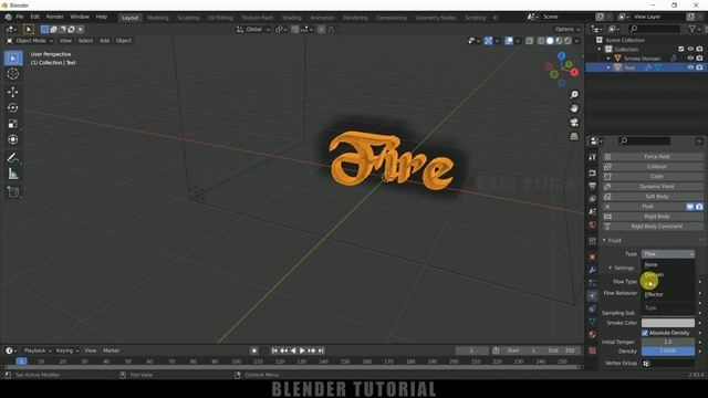 Fire text animation | Blender 2.93 beginners tutorial смотреть онлайн
