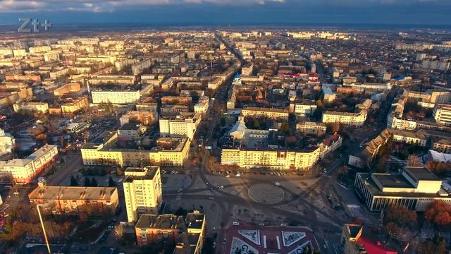 Житомир зимний с высоты птичьего полёта (Zhitomir  from the height of the bird's flight)