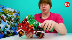 Игры в песочнице шоу Hey, Toys! Новые роботы звероботы GEOMECHA - трансформеры игрушки для детей