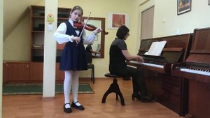 "Рондо" Дж. Бонончини, скрипка, исп. Нина Дятлова, ДШИ г. Зеленоградск