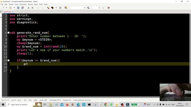 Perl Programming - Easy Guess Random Number Game 2023