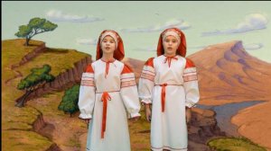 "Где ты, Агница, сокрылась", Народное пение,  Зеленкова Настя и Швецова Саша