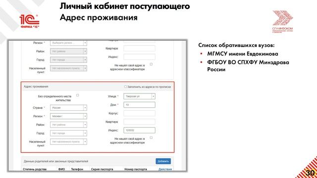 Организация и проведение приемной кампании вуза 2021 с помощью "1С:Университет"