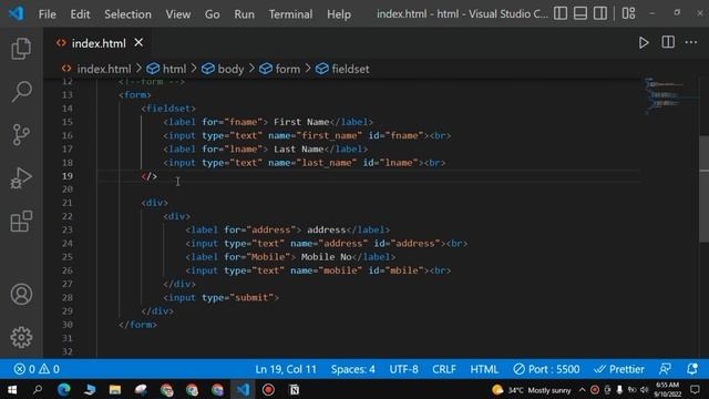 HTML Forms label, Field set and Legend HTML Course in Urdu 35 смотреть онлайн