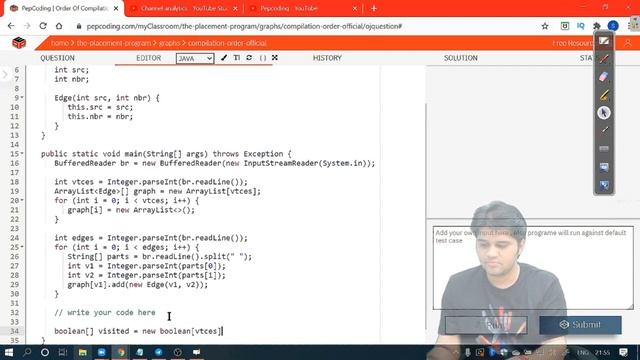 Topological Sort Algorithm with DFS | Course Schedule in JAVA | Code and Implementation смотреть онлайн