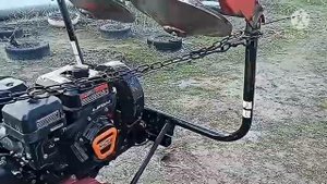 Модернизация роторной косы Заря на мотоблок Авангард.