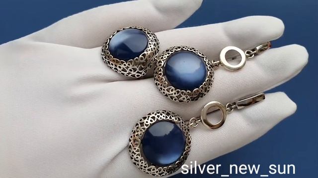 Серебряный комплект с натуральными улекситами смотреть онлайн