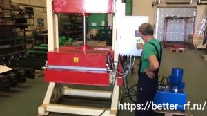 Тест оборудования для изготовления резиновой плитки