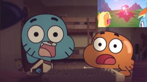 Gumball and Darwin react to SMILE HD