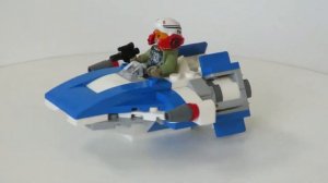 LEGO STAR WARS - A Wing vs TIE Silencer (Set 75196 Microfighters Speed Build Instructions)