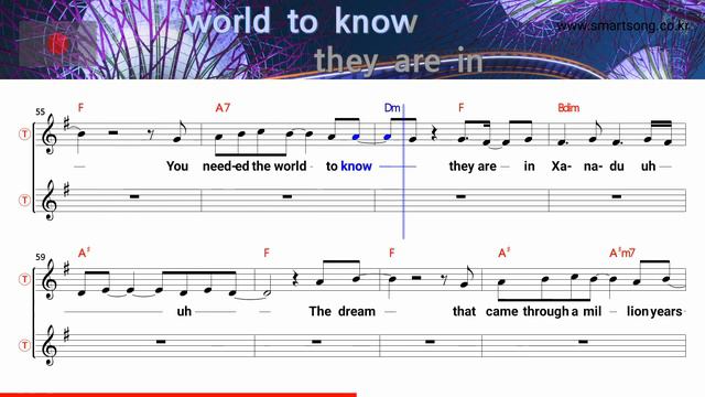 Xanadu - Olivia Newton John (Tenor/Soprano Saxophone Sheet Music F Key / Karaoke / Easy Solo Cover) смотреть онлайн