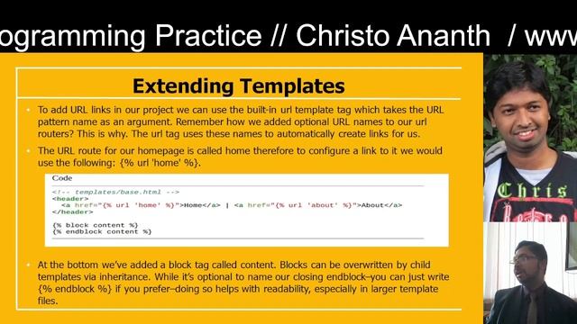 Christo Ananth - Django Pages App - Extending Templates - Advanced Programming Practice смотреть онлайн