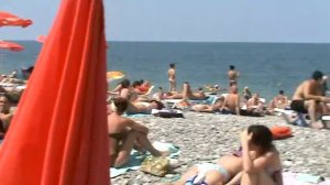 Пляж в Батуми  Beach in Batumi