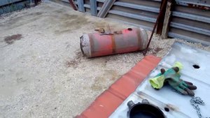 Баллон ГБО 130 литров после 12 лет на ГАЗели.