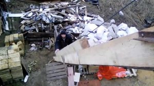 как поднять балки на верх