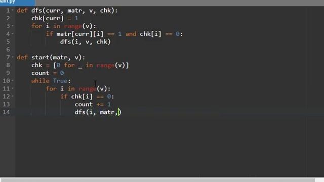 Решение задач. PYTHON. задан неориентированный граф с N вершинами и М ребрами