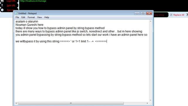 How To Bypass Admin Panel By Using String Bypass смотреть онлайн