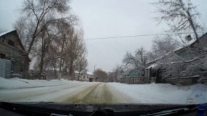 По улицам Вольск.  От Дом Отдыха до центра. 1 января 2020 года