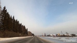 Зимой на машине через Село Покровское