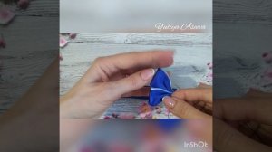 Маленькие зажимы из репсовой ленты #ручнаяработа #мастеркласс #канзаши