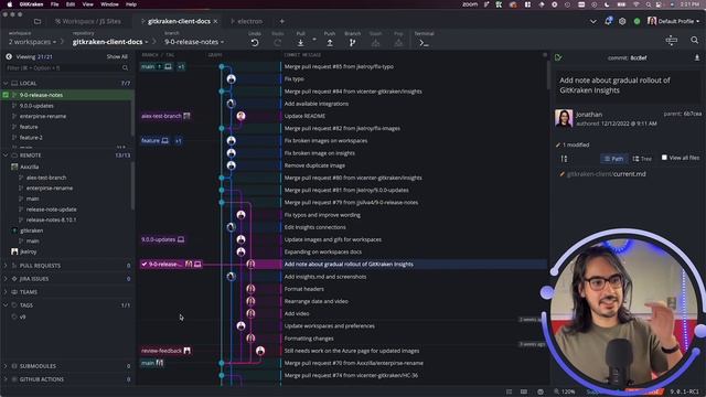 GitKraken Client Tutorials: Repo History w/ Commit Graph ✨