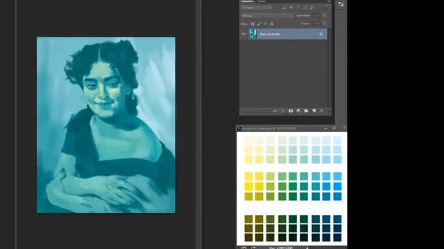 SPEED PAINTING - Study of Ilya Repin - Cyan, Yellow and Black смотреть онлайн