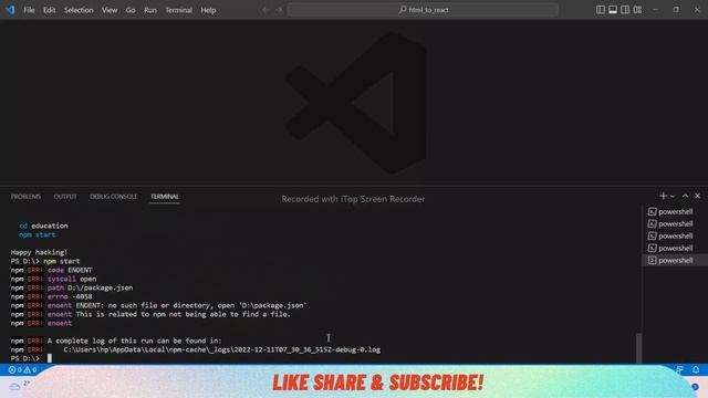 npm err !! A complete log of this run can be found in: смотреть онлайн