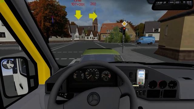 Omsi 2 | Mercedes Benz Sprinter Manual Ebstein- Route 201 Soflingen to Ebstein смотреть онлайн