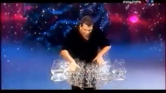 Денис Клопов -"Хрустальная Арфа" (поющие бокалы)