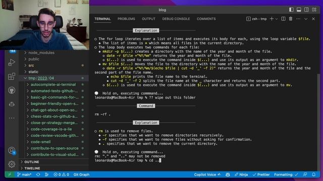 Using GitHub Copilot X CLI to reorganize my personal website смотреть онлайн