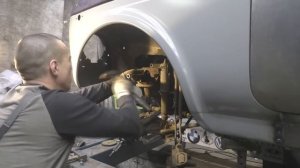 Ремонт переднего левого лонжерона Нива полный кузовной ремонт ч.23