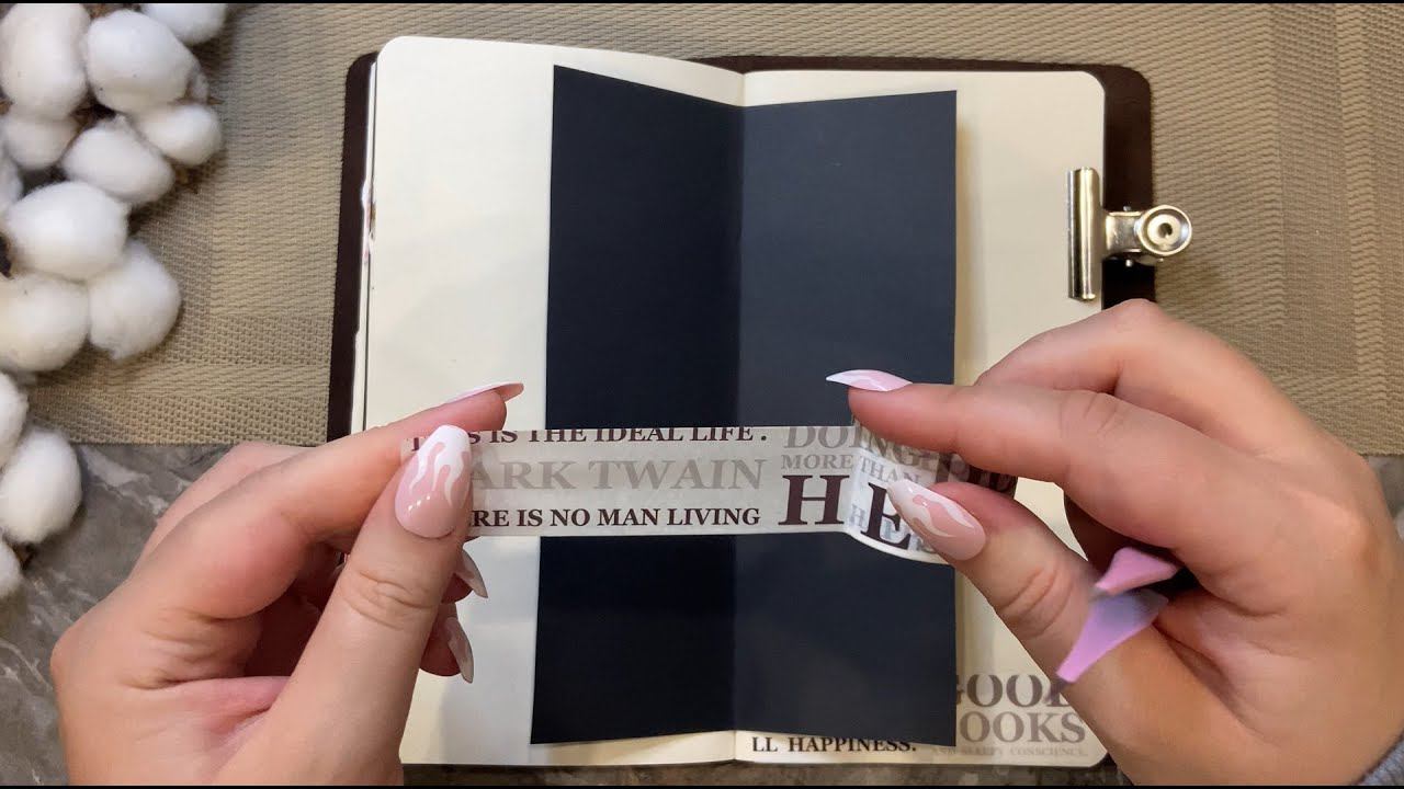 | ASMR for sleep | Black & White Vintage Journaling | No talking | Decoration | Relaxation 37 смотреть онлайн