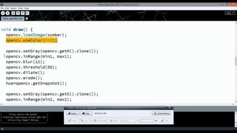HSV Filter Using OpenCV for Processing - Specific Color Filtering